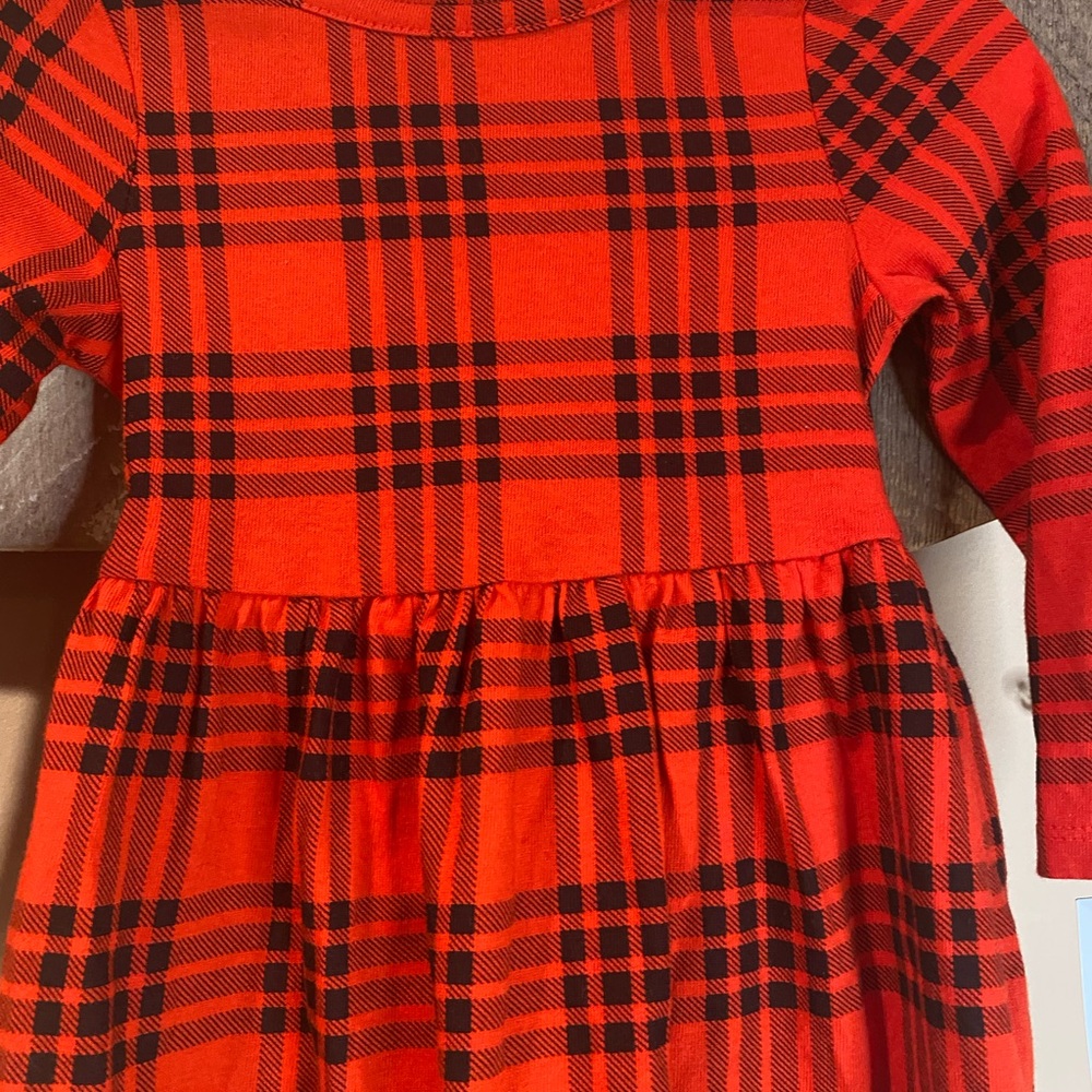 Cat & Jack Red Ruffled Buttoned Sundress - Picture 3 of 6